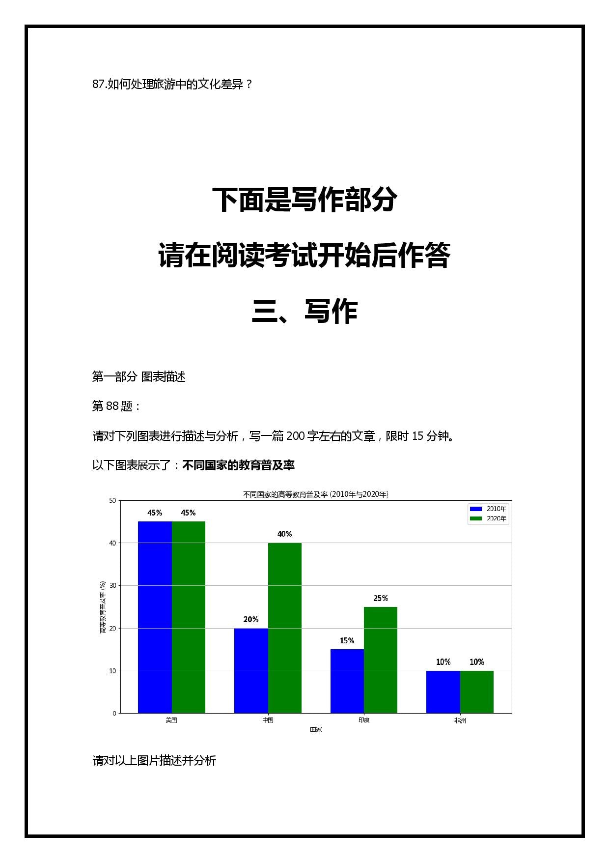 HSK(7-9级)模拟测试试卷2024版 【样卷免费】